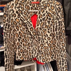 Alice + Olivia Animal Print Blazer